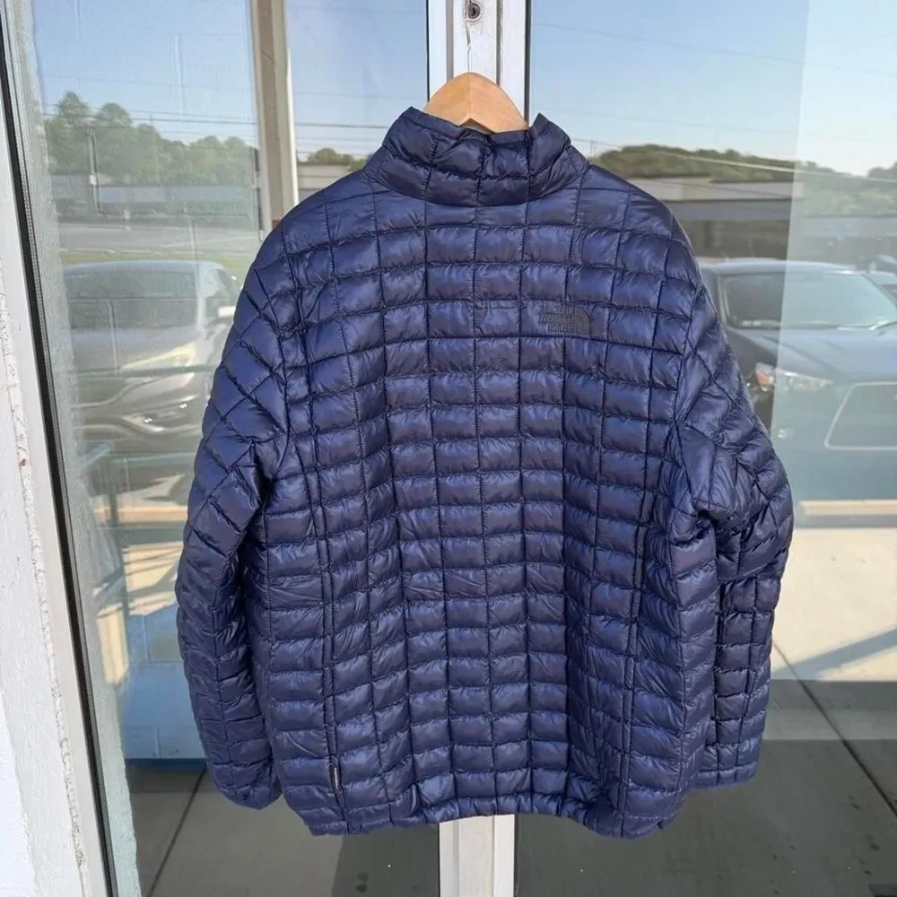 The North Face Thermoball Insulated Puffer Jacket Navy Blue Mens Medium